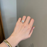 3.0 CT Round Shaped Moissanite Solitaire Engagement Ring 3