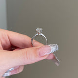 2.0 CT Round Shaped Moissanite Solitaire Engagement Ring 5