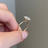 3.0 CT Round Shaped Moissanite Solitaire Engagement Ring 5