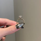 3.50 CT Oval Shaped Moissanite Solitaire Engagement Ring 6