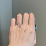 1.50 CT Radiant Shaped Moissanite Solitaire Engagement Ring 3