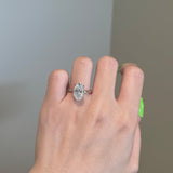 4.0 CT Oval Shaped Moissanite Solitaire Engagement Ring 1