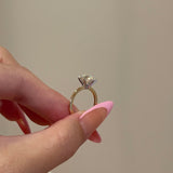 2.50 CT Round Shaped Moissanite Solitaire Engagement Ring 4