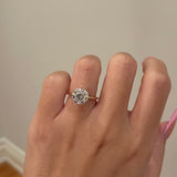 2.50 CT Round Shaped Moissanite Solitaire Engagement Ring 2