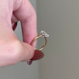 2.50 CT Oval Shaped Moissanite Solitaire Engagement Ring 8