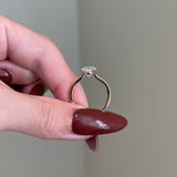 2.50 CT Oval Shaped Moissanite Solitaire Engagement Ring 9