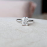 2.0 CT Radiant Cut Solitaire Style Moissanite Engagement Ring 2