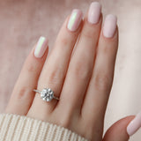 2.5 CT Round Cut Twisted Band Moissanite Engagement Ring 1