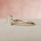 2.0 CT Radiant Shape Hidden Halo Moissanite Engagement Ring 9